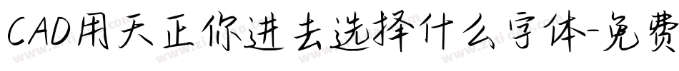 CAD用天正你进去选择什么字体字体转换