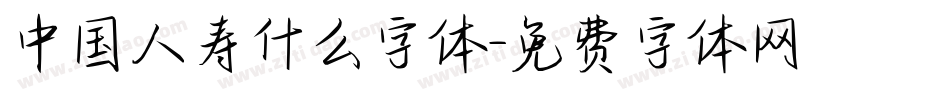 中国人寿什么字体字体转换