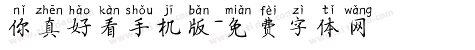 你真好看手机版字体转换