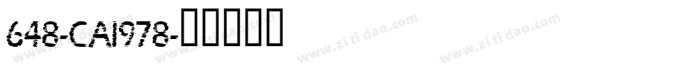 648-CAI978字体转换