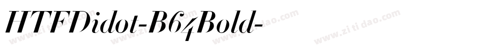 HTFDidot-B64Bold字体转换