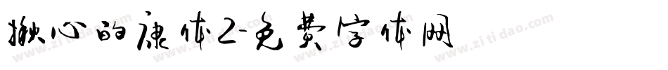 揪心的康体2字体转换