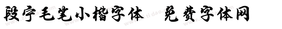 段宁毛笔小楷字体字体转换