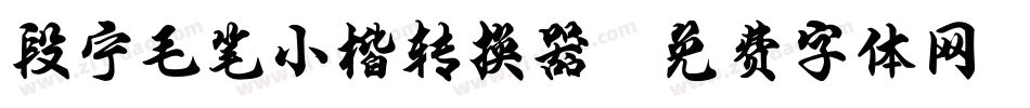 段宁毛笔小楷转换器字体转换