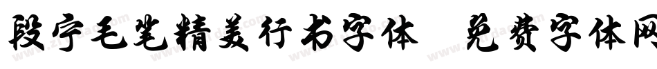 段宁毛笔精美行书字体字体转换