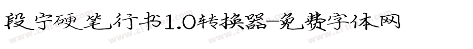 段宁硬笔行书1.0转换器字体转换