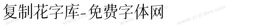 复制花字库字体转换