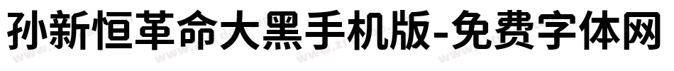 孙新恒革命大黑手机版字体转换