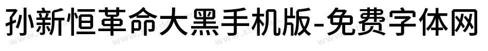 孙新恒革命大黑手机版字体转换