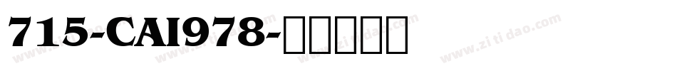 715-CAI978字体转换