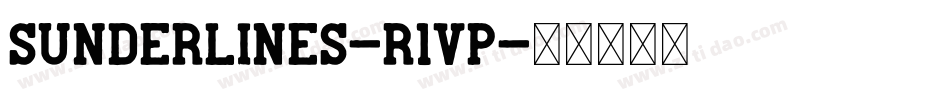 Sunderlines-r1Vp字体转换