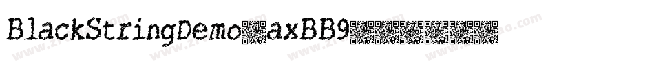 BlackStringDemo-axBB9字体转换