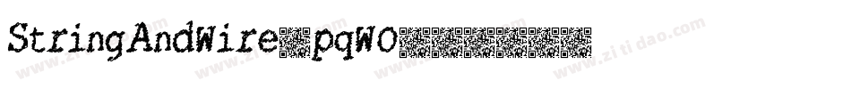 StringAndWire-pqWO字体转换