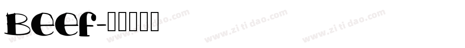 Beef字体转换