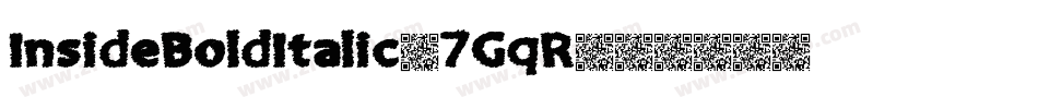 InsideBoldItalic-7GqR字体转换