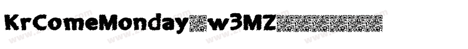 KrComeMonday-w3MZ字体转换
