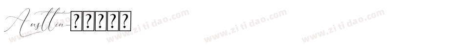 Austtin字体转换