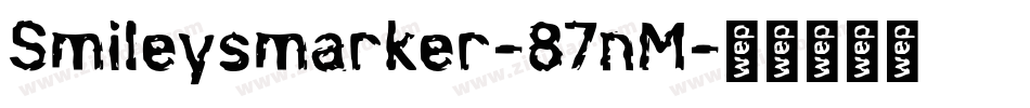 Smileysmarker-87nM字体转换