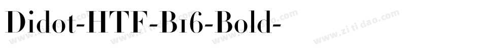 Didot-HTF-B16-Bold字体转换