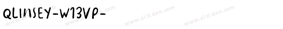 Qlinsey-w13vP字体转换