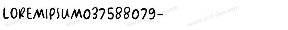 loremipsum037588079字体转换