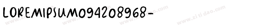 loremipsum094208968字体转换