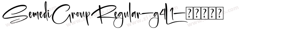 SemediGroupRegular-g4L1字体转换
