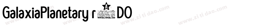 GalaxiaPlanetary-r4DO字体转换
