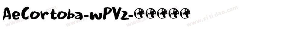 AeCortoba-wPVz字体转换 AeCortoba-wPVz字体转换