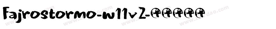 Fajrostormo-w11vZ字体转换