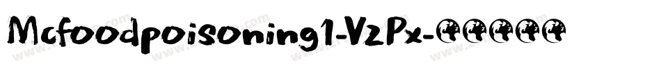 Mcfoodpoisoning1-VzPx字体转换
