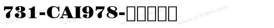 731-CAI978字体转换