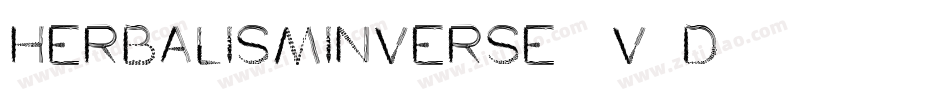 HerbalismInverse-4V4D字体转换 HerbalismInverse-4V4D字体转换