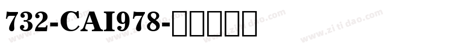 732-CAI978字体转换