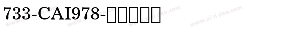733-CAI978字体转换