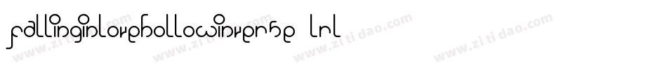 FallingInLoveHollowInverse-lrL0字体转换