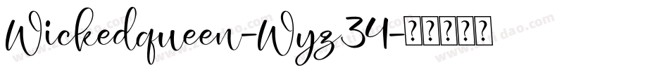 Wickedqueen-Wyz34字体转换