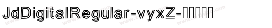 JdDigitalRegular-vyxZ字体转换