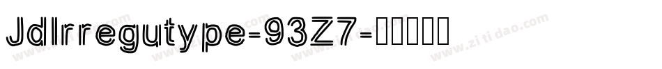 JdIrregutype-93Z7字体转换