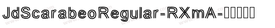 JdScarabeoRegular-RXmA字体转换