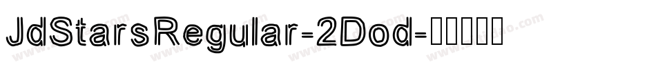 JdStarsRegular-2Dod字体转换
