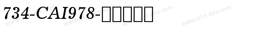 734-CAI978字体转换