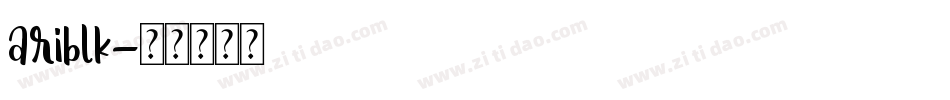 ariblk字体转换