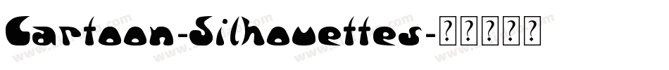 Cartoon-Silhouettes字体转换