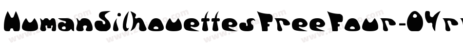 HumanSilhouettesFreeFour-04rr字体转换