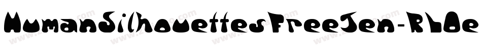 HumanSilhouettesFreeTen-RLOe字体转换