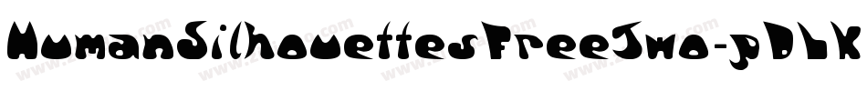 HumanSilhouettesFreeTwo-pDLK字体转换