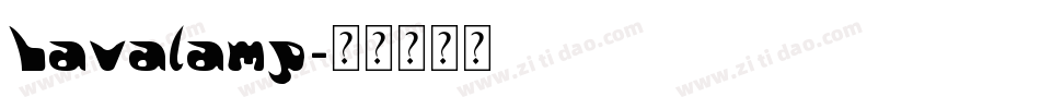 Lavalamp字体转换