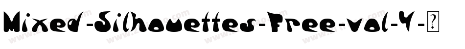 Mixed-Silhouettes-Free-vol-4字体转换