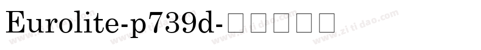 Eurolite-p739d字体转换